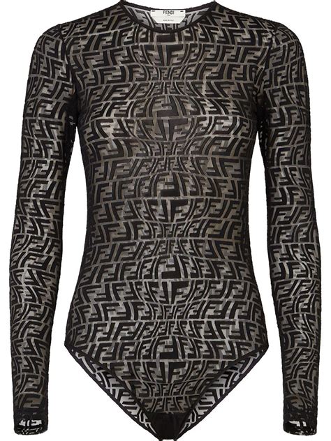 fendi print bodysuit